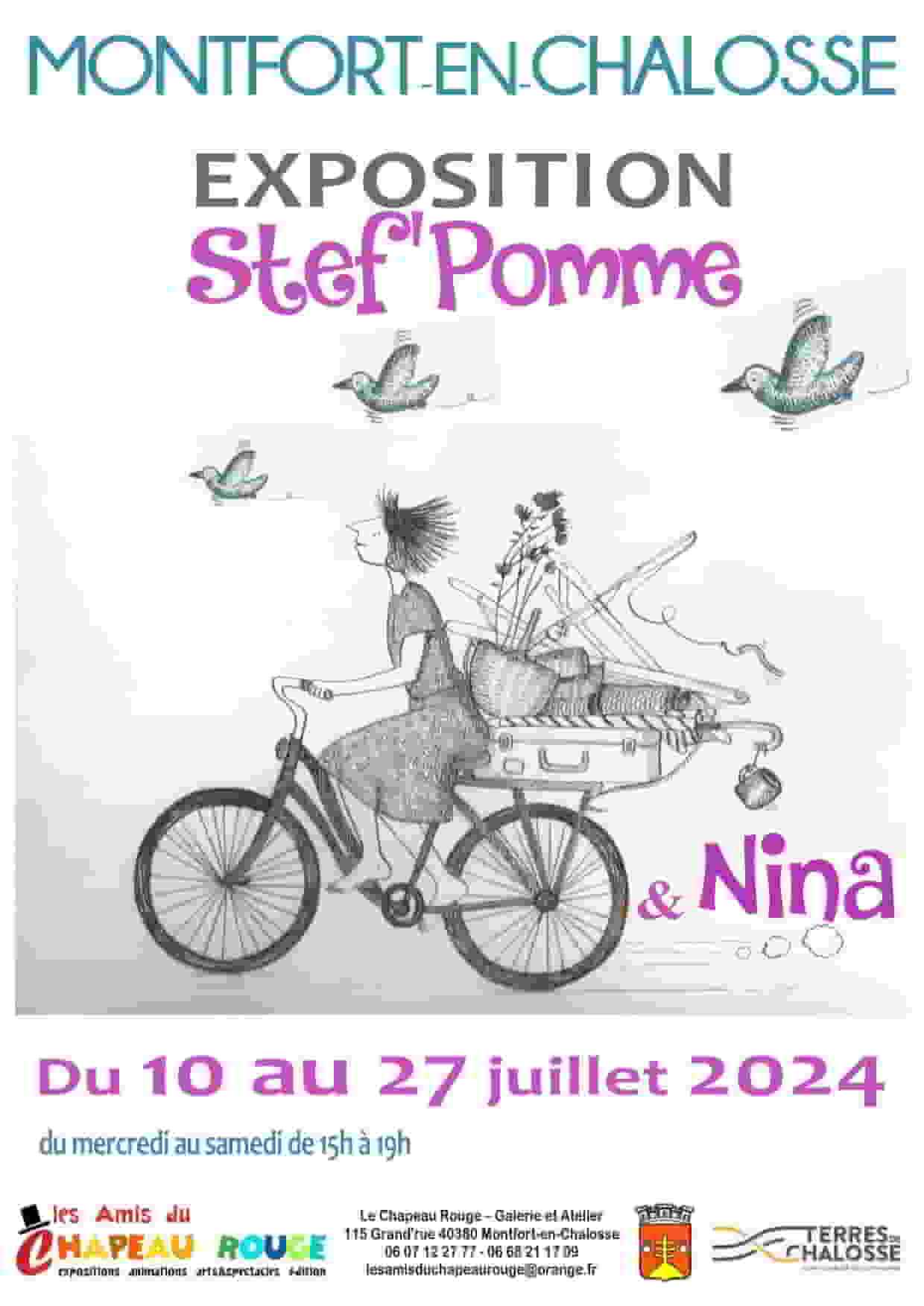 Exposition Stef Pomme au Chapeau Rouge - Juillet 2024
